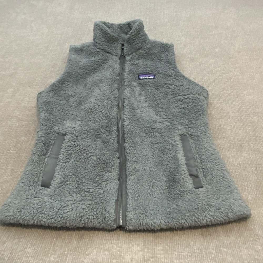 Patagonia Vest Womens Medium Gray Los Gatos Fleece Full Zip STY25214 Outdoor
